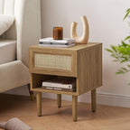 mopio Haylee Rattan Side Table, Small Accent Tables by MopioInc