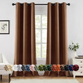 MIULEE Blackout Curtains for Bedroom 2 Panels 40 x 96 Inch Long Mocha Brown | by MIULEE