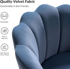 HULALA HOME Modern Velvet Accent Chair - Image 4