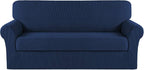 Turquoize Stretch Sofa Slipcover 2 Pieces Sofa Cover Couch Cover by Turquoize
