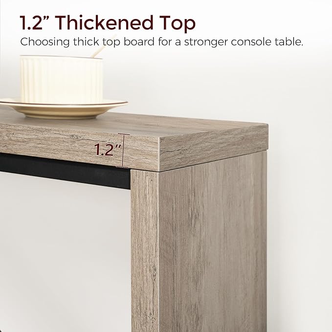 MAHANCRIS Console Table, 62.2" Long Sofa Table Behind Couch, Narrow Entryway - Image 7