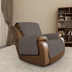 Easy-Going Reversible Couch Cover, Oversized Recliner, Taupe/Ivory | Machine - Image 2