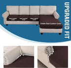 H.VERSAILTEX Sectional Couch Covers 4 Pieces Sofa Seat Cushion Covers L Shape - Image 4