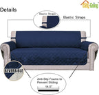 Easy-Going Reversible Couch Cover, 3 Cushion Sofa, Water Resistant Furniture Mat - Image 3