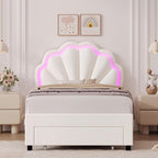 HIFIT Twin Upholstered Smart LED Bed Frame - Image 3