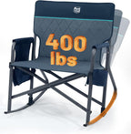 Timber Ridge Folding Oversized Rocking Camping Chair, 400lbs Capacity Portable by TIMBERRIDGE