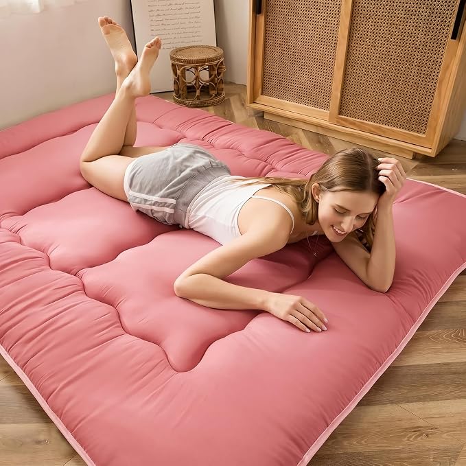 MAXYOYO Japanese Floor Mattress Futon Mattress, Thicken Sleeping Pad Foldable - Image 3