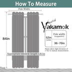 Yakamok Room Darkening Curtains 52x84 inch Light Sage Green-Living Room | 2 - Image 7