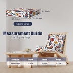 8Pcs Outdoor Cushion Covers, Stretch Patio Furniture Couch Chair Slipcovers | - Image 2
