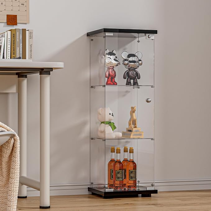 FANYUSHOW 3-Shelf Glass Display Cabinet - Image 8
