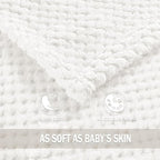 Exclusivo Mezcla Soft Waffle Fleece Bed Blanket Twin XL Size, Cozy Fluffy Design - Image 9
