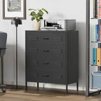 LCAOPC Black Metal 4 Drawer Dresser - Image 5
