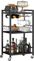 TUTOTAK Bar Cart, Home Bar Serving Cart, Microwave Cart, Drink Cart, Mobile by ChoosetutotakFurnitureBuildYourCozyHome