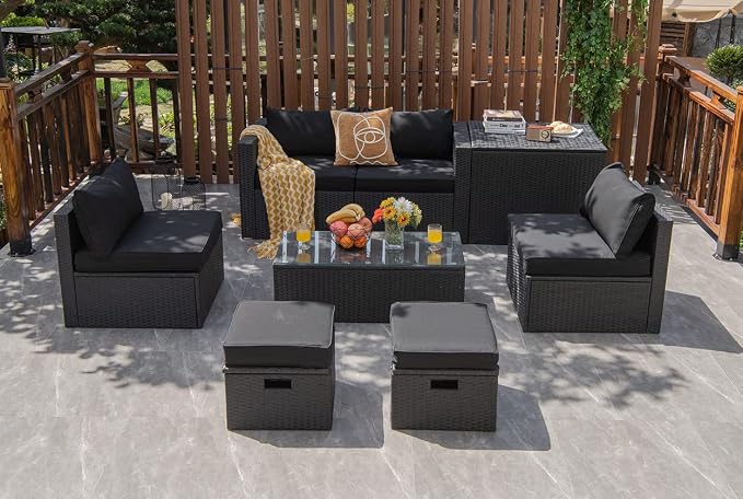 Tangkula 8 Pieces Patio Furniture Set - Image 3