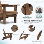 SERWALL Adirondack Chair with Cup Holders - Image 4