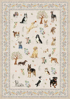 Beige Floral Area Rug 4x6 for Bedroom Livingroom | Low Pile; Non Slip;Machine - Image 5