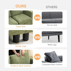 WUTUTUEE 58”Modular Sectional Loveseat Sofa, Modern Love Seat 2 Seater Sofa - Image 5