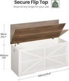 CHOEZON Storage Chest, 39.4" Toy Chest, Modern Storage Bench - Image 3