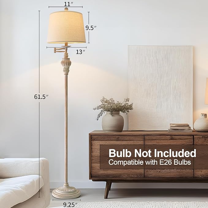 G-SAFAVA 61" Vintage Floor Lamp - Image 5