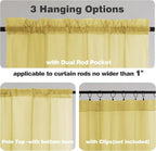 Chyhomenyc Yellow Sheer Curtains 84 Inches Long - Image 5