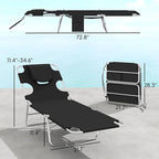 Outsunny Chaise Lounge Chair Outdoor Set of 2 - Image 3