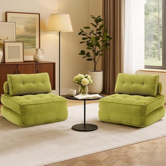 Folding Sofa Bed Convertible Sleeper Chair 33" by VIKAYAMICS