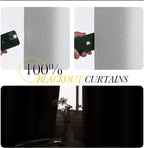 NICETOWN 100% Blackout Linen Curtains - Image 2