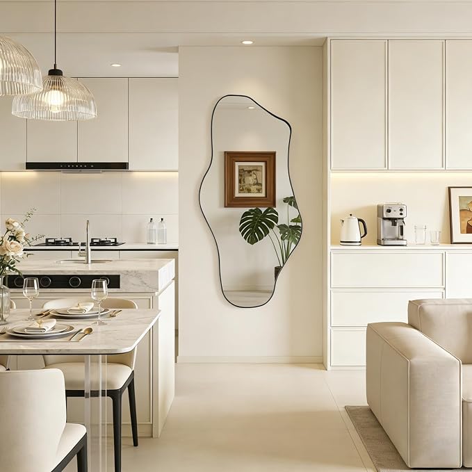 Large Irregular Mirror, Modern Organic Shape Mirror - Image 6