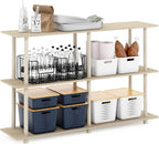Furinno Turn-N-Tube No Tools 3-Tier Rectangle Side Display Rack, Bauhaus by Furinno-FitsYourSpaceFitsYourBudget