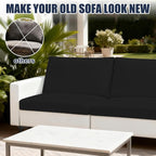 4PCS Patio Cushion Covers, Patio Furniture Couch Seat Slipcovers，Washable - Image 5