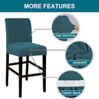 Turquoize Stretch Bar Stool Cover Counter Stool Pub Chair Slipcover - Image 4