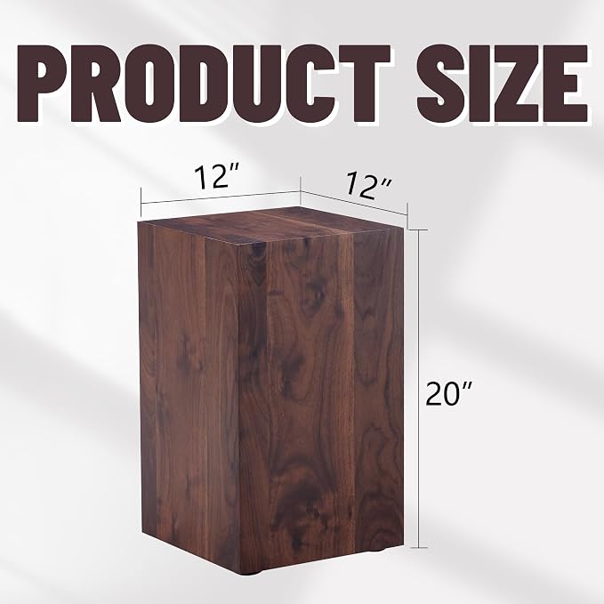 Rustic Natural Rectangular End Coffee Table, Modern Elegant Bedside Nightstand - Image 2