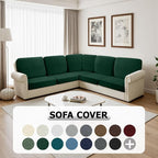 Arfntevss Sectional Couch Covers L Shape Couch Cushion Covers Slipcovers Fitted - Image 7