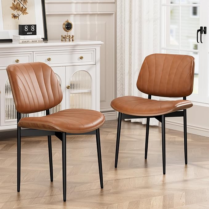 YaFiti Dining Chairs Set of 4, Dining Room and Kitchen Chairs, Mid Century - Image 9