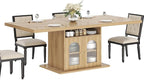 HSH Dining Table for 4–6, 63 Inch Wood Farmhouse Kitchen Table - Image 9