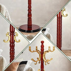73" Wooden Coat Rack Stand, Coat Racks Freestanding - Image 4