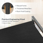 HOOBRO Bookshelf, 3-Tier Industrial Bookcase, Book Shelf Storage Organizer - Image 4