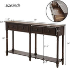 Merax Retro Console Table Sofa Table - Image 2