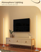 EDISHINE LED Corner Floor Lamp, Minimalist Dimmable Light - Image 5