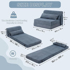 Tiita Convertible Folding Sofa Bed Single Size - Image 2