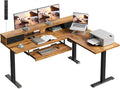 Casaottima 59 Inch Electric L-Shaped Standing Desk by Casaottima