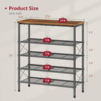Tajsoon 5 Tier Shoe Rack Organizer - Image 3