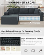 105 Inch Cloud Sectional Couch, Modern Modular Sectional Sofa - Image 4