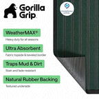 GORILLA GRIP 100% Waterproof All-Season WeatherMAX Doormat US Designed Natural - Image 2