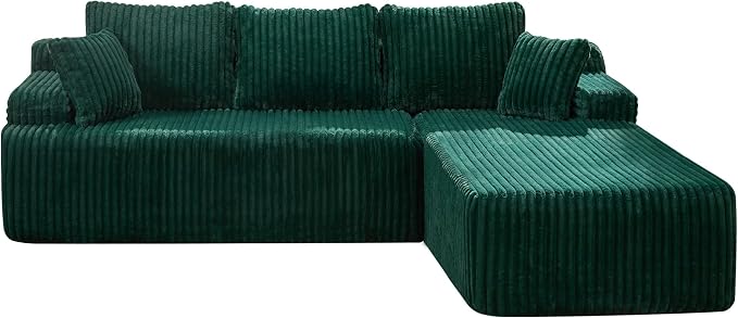 Hobestluk Modular Sectional Sofa Couches L-Shape Couch 3 Seat Modular Sofa - Image 8