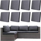 8Pcs Outdoor Cushion Covers, Elastic Patio Cushion Covers | Washable, by dreahoteztil
