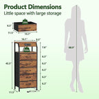 Furnulem 5 Drawers Dresser - Image 3