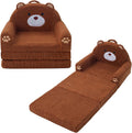 MOONBEEKI 2-in-1 Foldable Toddler Couch, Soft Sherpa Fabric by MOONBEEKI