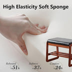 SOBIBO Solid Wood Shoe Bench, 2-Tier Wooden Entryway Bench, Modern Shoe Rack - Image 3