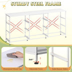 WLIVE 63''W Dresser for Bedroom, 75 inch TV, Wide Chest of Drawers - Image 6